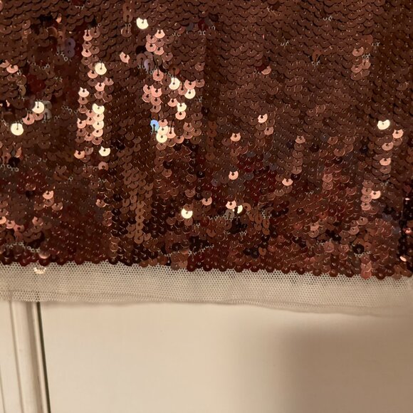 Loft Brown Sequin Front & Back - Fully Lined - Medium - Picture 4 of 9
